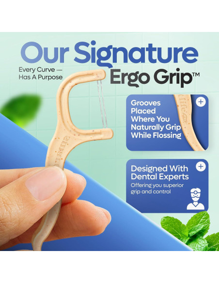 Palillos de Hilo Dental Biodegradables SmartLifeco Menta 200 Unidades Palillos de Hilo Dental Biodegradables SmartLifeco Menta 200 Unidades