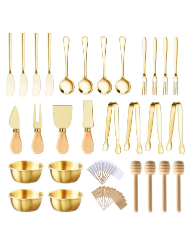 Juego de 48 Accesorios para Charcutería MDSPLPIY Oro