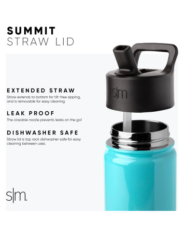 Botella de Agua Aislada Simple Modern 396ml para Niños