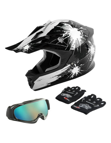 Casco Integral TCT-MOTORPARTS para Niños Motocross Pequeño