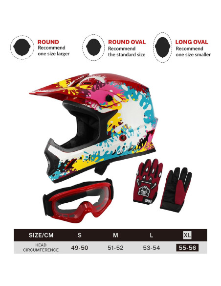 Casco Integral TCT-MOTORPARTS para Niños X-Large Graffiti Casco Integral TCT-MOTORPARTS para Niños X-Large Graffiti