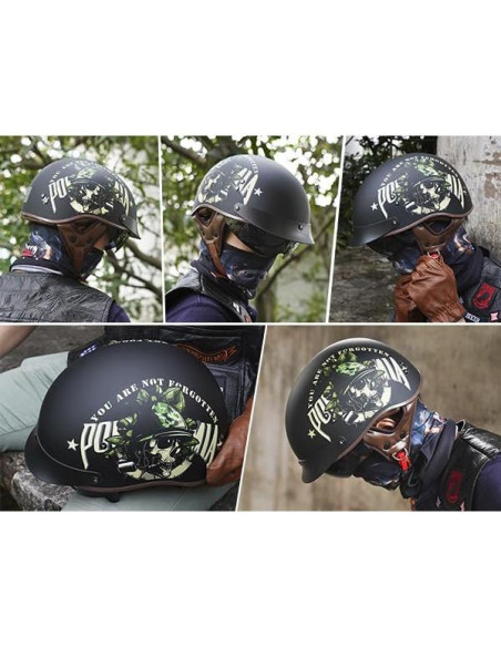 Casco de motocicleta VCOROS F-07 con visera solar y hebilla Casco de motocicleta VCOROS F-07 con visera solar y hebilla