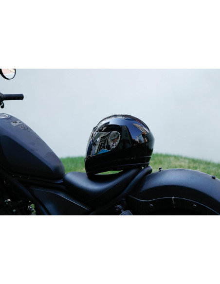 Casco TCMT Off-Road Grande Negro Brillante DOT Casco TCMT Off-Road Grande Negro Brillante DOT