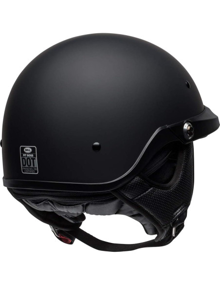 Casco BELL Pit Boss Mediano Negro Mate con Protector Solar Casco BELL Pit Boss Mediano Negro Mate con Protector Solar
