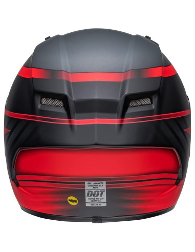 Casco BELL Qualifier DLX MIPS Raiser Negro Rojo Pequeño