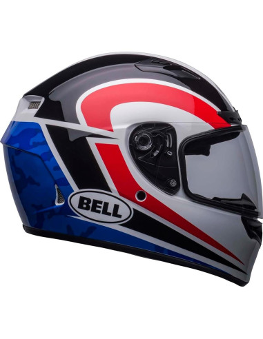 Casco BELL Qualifier DLX MIPS Brillo Blanco/Camuflaje Azul Grande