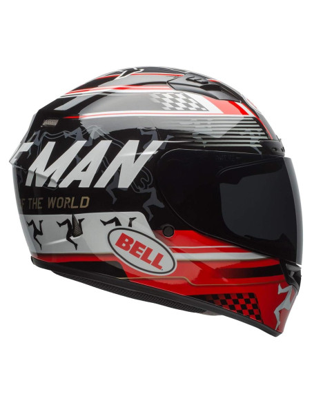 Casco Integral BELL Qualifier DLX Isle of Man Negro/Rojo XS Casco Integral BELL Qualifier DLX Isle of Man Negro/Rojo XS