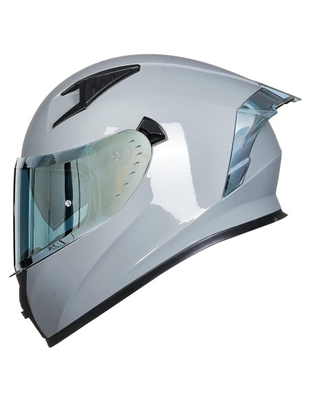 Casco de motocicleta ILM Z501 Gris Grande con viseras Casco de motocicleta ILM Z501 Gris Grande con viseras