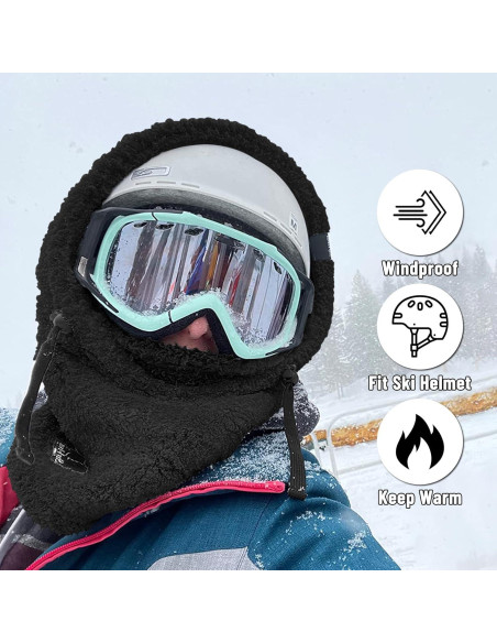 Balaclava Senllen de Fleece Térmica para Climas Fríos Balaclava Senllen de Fleece Térmica para Climas Fríos
