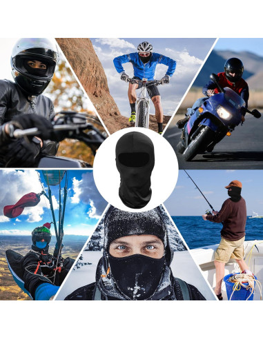 Máscara Balaclava Pukavt 3 Paquetes UV para Esquí y Ciclismo