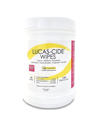 Toallitas Desinfectantes LUCAS-CIDE 160 Unidades Multiusos
