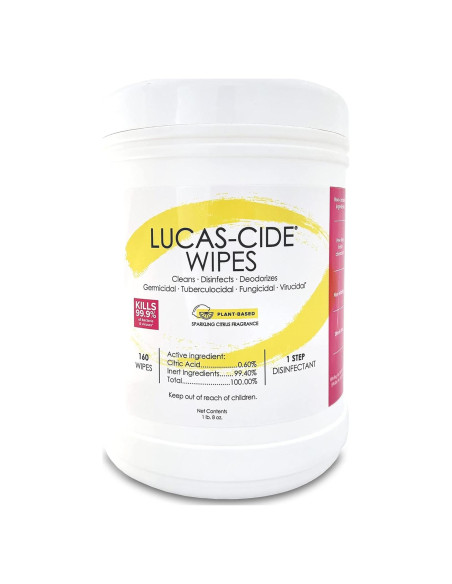 Toallitas Desinfectantes LUCAS-CIDE 160 Unidades Multiusos Toallitas Desinfectantes LUCAS-CIDE 160 Unidades Multiusos