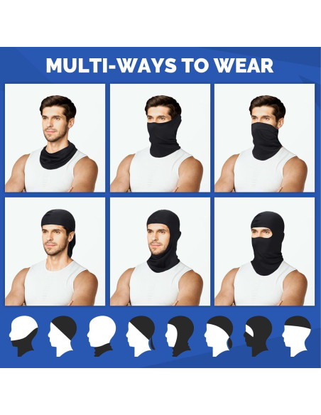 Paquete de 6 Máscaras Balaclava Gaiter Refrigerante Unisex Paquete de 6 Máscaras Balaclava Gaiter Refrigerante Unisex