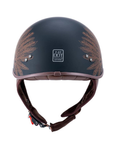 Casco de Motocicleta JQF Gear MM107 Mediano con Visera Solar