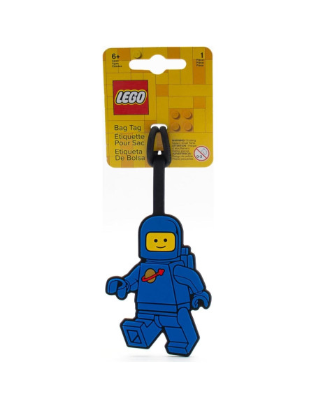 Etiqueta de Maleta Silicona LEGO Spaceman Azul 17.78x6.35cm Etiqueta de Maleta Silicona LEGO Spaceman Azul 17.78x6.35cm