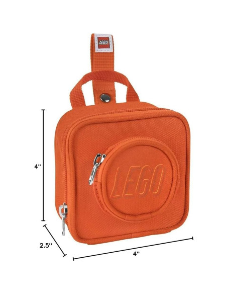 Mochila Mini LEGO Naranja para Niños, 10x10x6 cm Mochila Mini LEGO Naranja para Niños, 10x10x6 cm