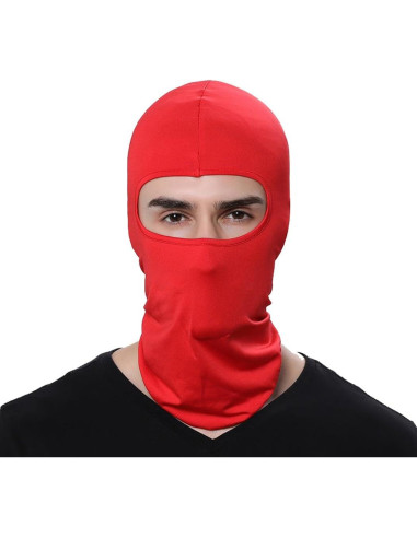Paquete de 3 Pasamontañas Unisex Rojo para Aire Libre