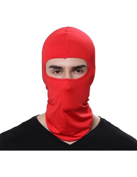 Paquete de 3 Pasamontañas Unisex Rojo para Aire Libre Paquete de 3 Pasamontañas Unisex Rojo para Aire Libre