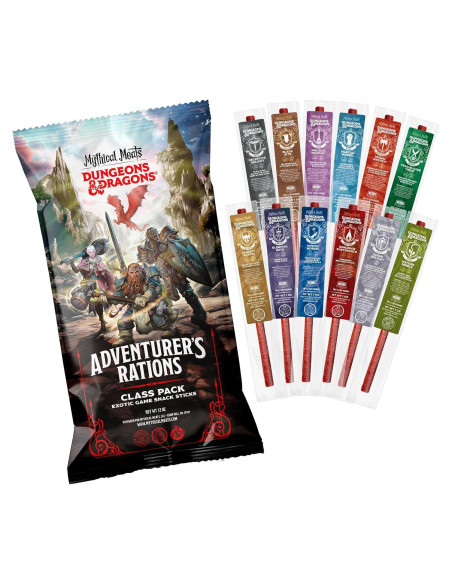 Paquete de 12 Palitos de Jerky Mythical Meats D&D - Sin MSG Paquete de 12 Palitos de Jerky Mythical Meats D&D - Sin MSG