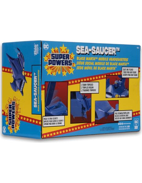 Vehículo Sea-Saucer McFarlane Toys Black Manta 10x22cm Vehículo Sea-Saucer McFarlane Toys Black Manta 10x22cm