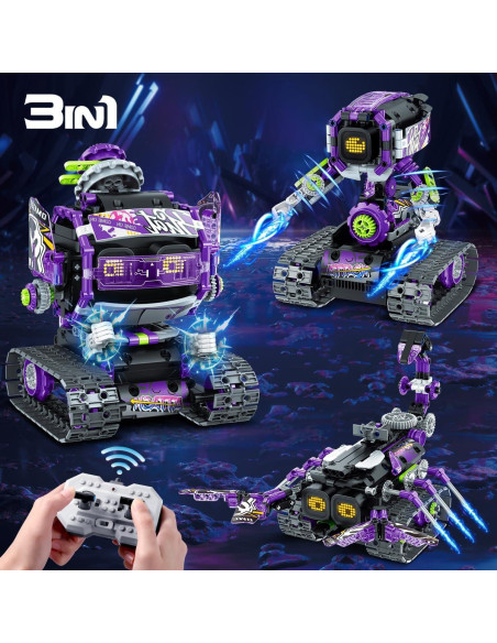 Juguete de Construcción Robot INSOON 3 en 1 LED Sonido 6+ Juguete de Construcción Robot INSOON 3 en 1 LED Sonido 6+