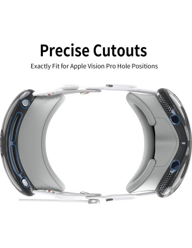 Funda TPU Clara Hualimei para Apple Vision Pro 2024 - Protección Resistente a Rayones