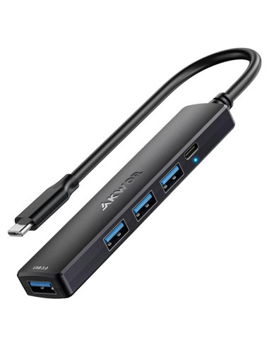 Hub USB C AKWOR 5 en 1 con Alimentación y Datos