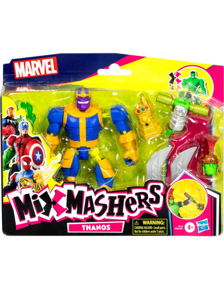 Figura de Acción Thanos Marvel MixMashers 12,7 cm Deluxe Figura de Acción Thanos Marvel MixMashers 12,7 cm Deluxe
