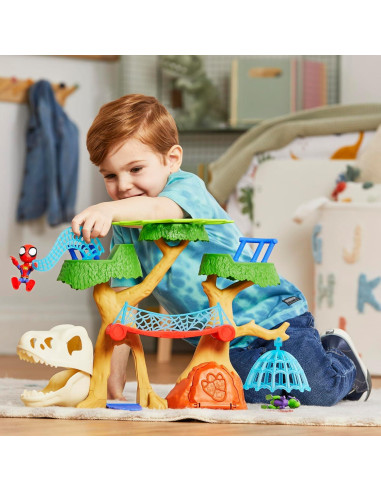 Set de Juego Casa del Árbol Dino-Webs Marvel Spidey 38 cm