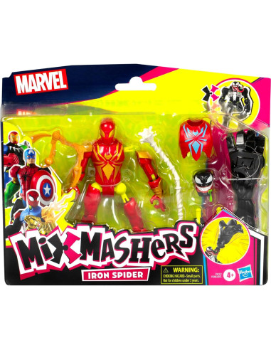 Figura de Acción Marvel Iron Spider MixMashers 12 cm Deluxe