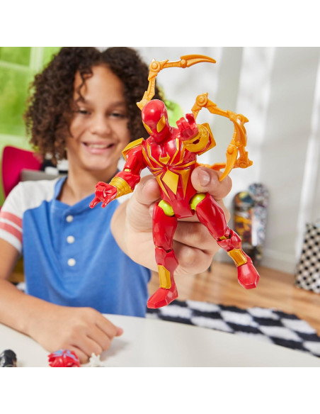 Figura de Acción Marvel Iron Spider MixMashers 12 cm Deluxe Figura de Acción Marvel Iron Spider MixMashers 12 cm Deluxe