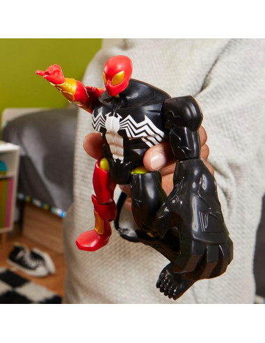 Figura de Acción Marvel Iron Spider MixMashers 12 cm Deluxe