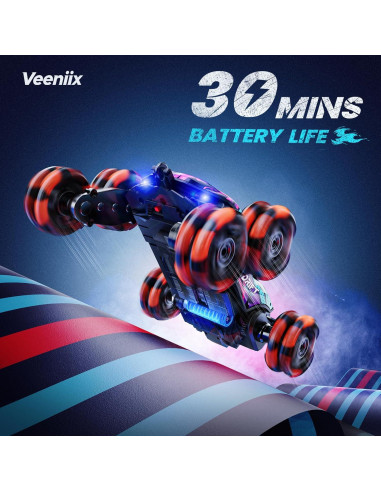 Coche Acrobático RC 6WD Veeniix 2370 con Luces y Efectos