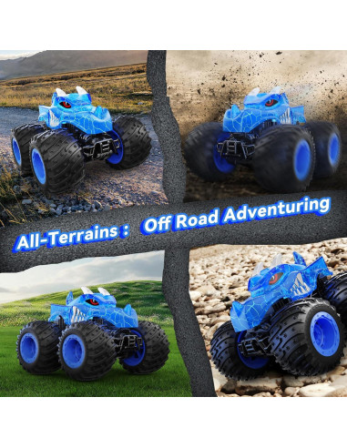 Coche RC Monstruo AUUGUU Azul 300g Todo Terreno 2.4GHz