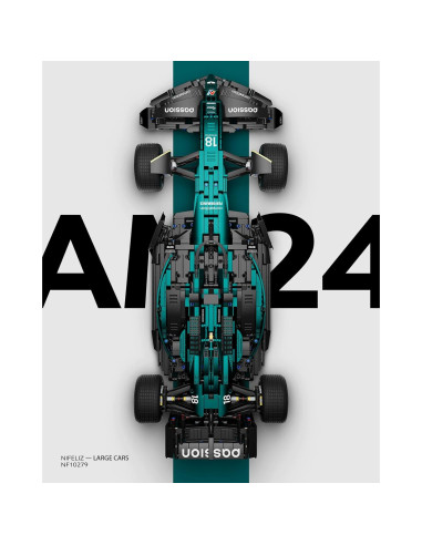 Set de Construcción Coche Fórmula 1 Nifeliz 1:8 2351 Piezas