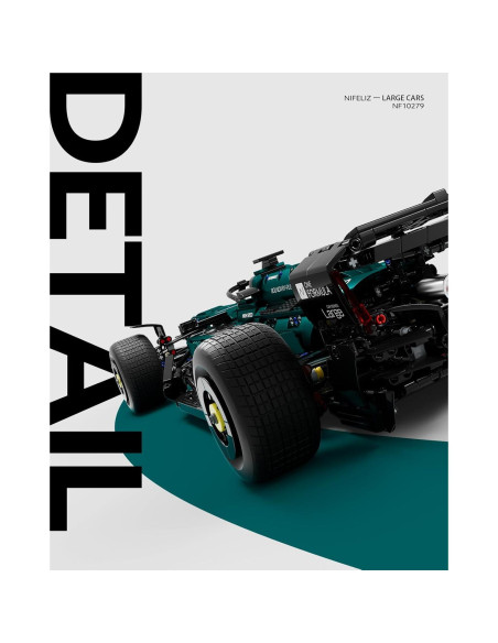 Set de Construcción Coche Fórmula 1 Nifeliz 1:8 2351 Piezas