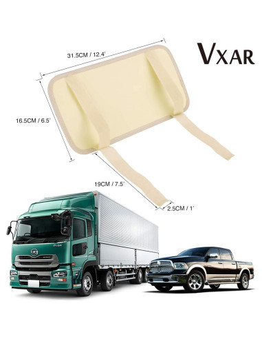 Organizador de Visera de Sol VXAR Beige 3 Mallas para Auto