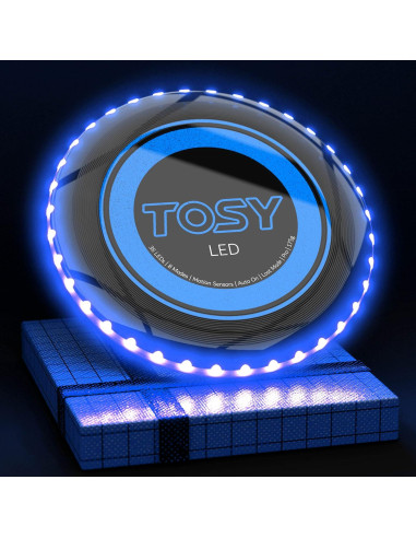 Disco Volador TOSY 36 LEDs Recargable Rojo y Azul - 175g