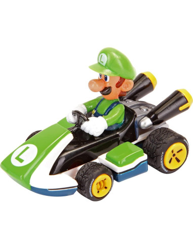Coche de Juguete Carrera Pull & Speed Mario Kart Luigi 1:43