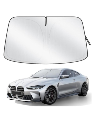Protector Solar Parabrisas Coche QUANQIUFEI Ajuste Universal 140x79 cm