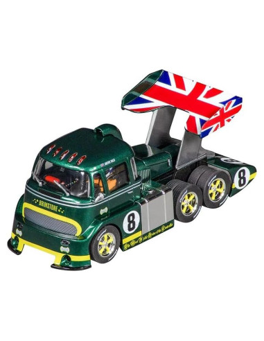Coche Slot Digital Carrera Racetruck Cabover Verde 1:32