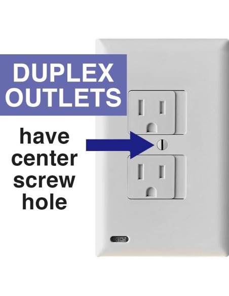 Placa de Enchufe Duplex SnapPower SafeLight LED Blanco Placa de Enchufe Duplex SnapPower SafeLight LED Blanco