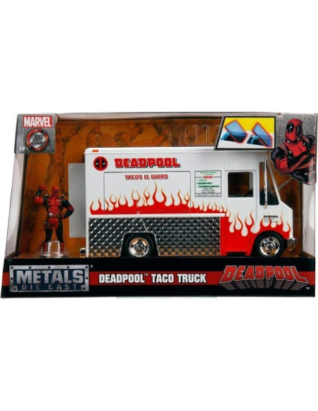 Camión de Tacos Deadpool Jada Toys 1:24 con Figura 6.99 cm Camión de Tacos Deadpool Jada Toys 1:24 con Figura 6.99 cm