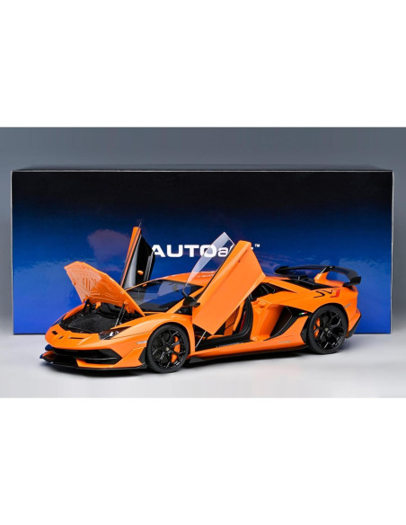 Modelo de Coche Lambo SVJ 1/18 Autoart Naranja Brillante Modelo de Coche Lambo SVJ 1/18 Autoart Naranja Brillante
