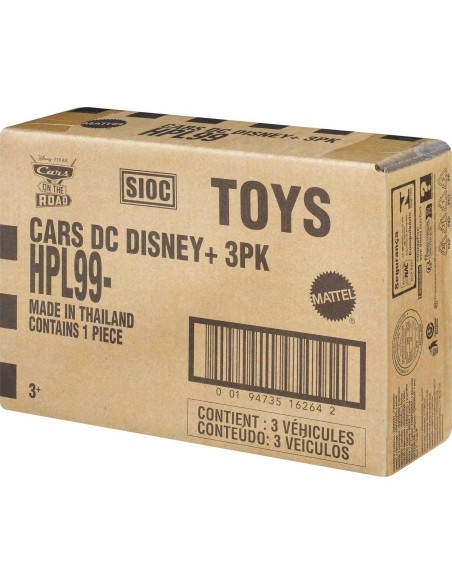Mattel Cars Mini Racers 3-Pack de Autos a Escala 1:55 Mattel Cars Mini Racers 3-Pack de Autos a Escala 1:55