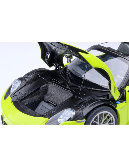 Modelo de Coche 918 Paquete Weissach Verde Ácido 1/18 AUTOart Modelo de Coche 918 Paquete Weissach Verde Ácido 1/18 AUTOart