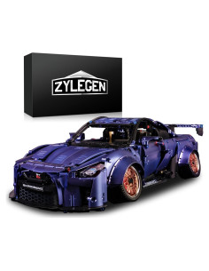 ZYLEGEN Kit de Construcción Coche Deportivo 54 cm Negro