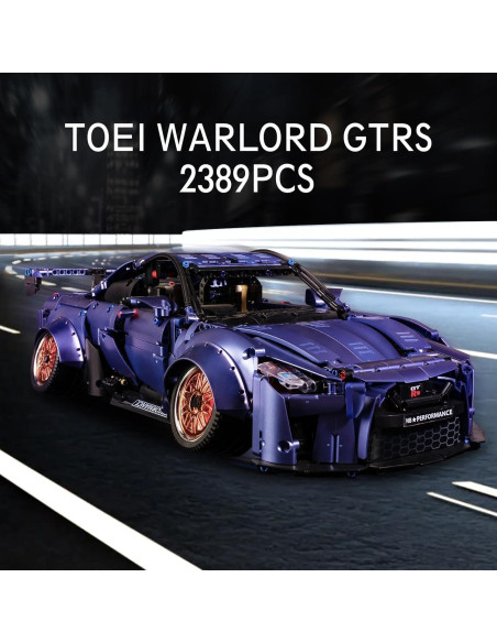 ZYLEGEN Kit de Construcción Coche Deportivo 54 cm Negro ZYLEGEN Kit de Construcción Coche Deportivo 54 cm Negro