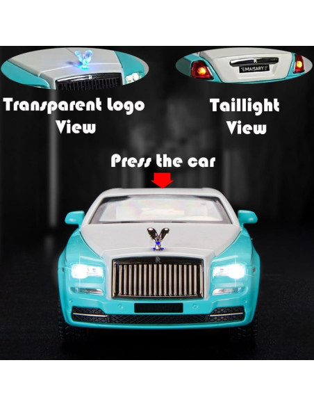 Coche de Juguete Catovie Rolls-Royce Wraith 1:32 con Luz y Sonido Coche de Juguete Catovie Rolls-Royce Wraith 1:32 con Luz y Sonido