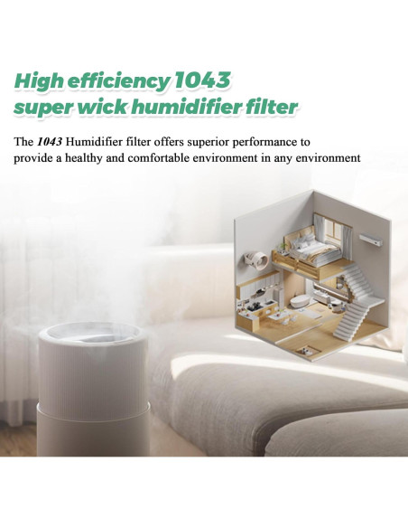 Filtros de Reemplazo Techecook 1043 para Humidificadores 3 Pack Filtros de Reemplazo Techecook 1043 para Humidificadores 3 Pack